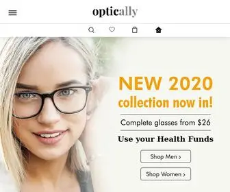 Optically.com.au(Glasses Online) Screenshot