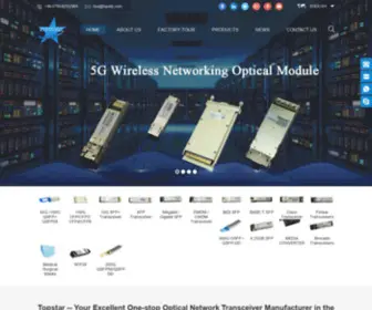 Opticalmodulemanufacturers.com(SFP Transceiver) Screenshot