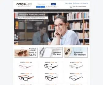 Opticalnext.com(Quality Glasses at Affordable Price) Screenshot