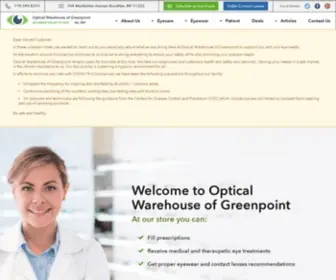 Opticalwarehouseny.com(Optometrist in Greenpoint) Screenshot