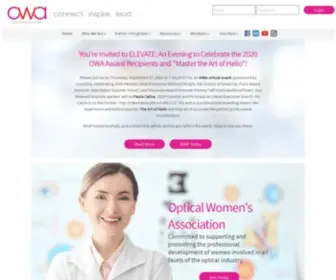 Opticalwomen.com(Optical Women's Association) Screenshot