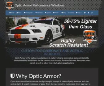 Opticarmorwindows.com(Optic Armor Windows) Screenshot