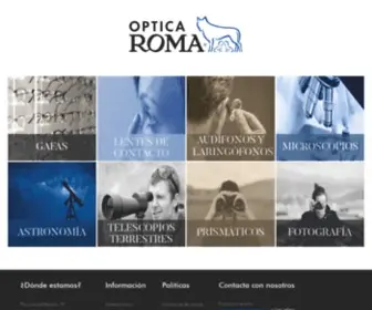 Opticaroma.net(Óptica ROMA) Screenshot