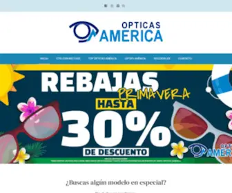 Opticasamerica.com.mx(Ópticas América) Screenshot