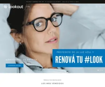 Opticaslookout.com.ar(Compra tus armazones de receta o de sol online. Elegí entre las mejores marcas) Screenshot