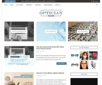 Opticiannow.com(Optician Now) Screenshot