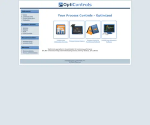 Opticontrols.com(OptiControls. Process Control) Screenshot