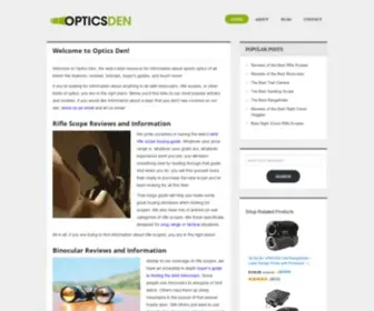 Opticsden.com(Optics Den) Screenshot