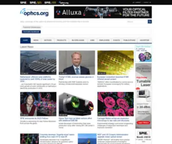 Optics.org(The Business of Photonics) Screenshot
