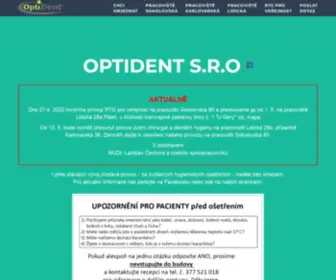 Optident.cz(OptiDent s.r.o) Screenshot