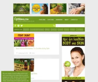Optiderma.com(Tips for Healthier Body & Skin) Screenshot