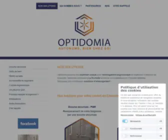 Optidomia.fr(Votre spécialiste local des aménagements pour seniors et PMR) Screenshot