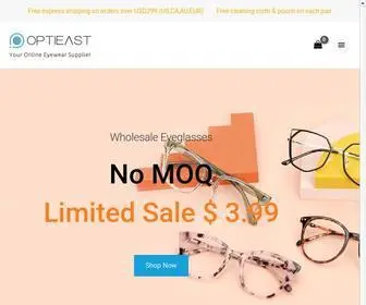 Optieast.com(Wholesale Eyeglasses & Sunglasses Supplier Online) Screenshot