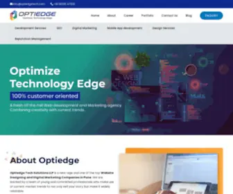 Optiedgetech.com(Optiedge Tech Solutions LLP Pune) Screenshot