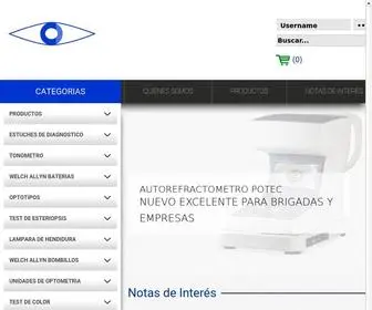 Optifam.net(Equipos oftalmologicos Bogota) Screenshot