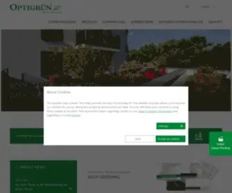 Optigreen.co.uk(Green roofs and water management) Screenshot