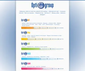 Optigroup.be(Vente de matériel informatique) Screenshot