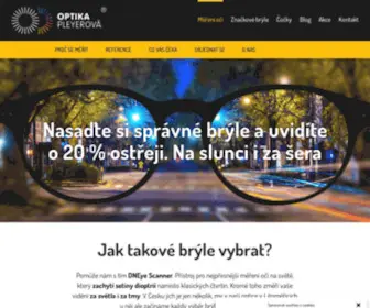 Optikapleyerova.cz(Optika Pleyerová) Screenshot