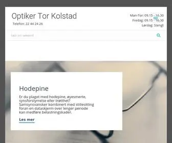 Optikerkolstad.no(Optiker på Skøyen) Screenshot