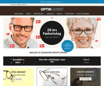 Optikhuset.dk(Brilleforretning på Frederiksberg) Screenshot