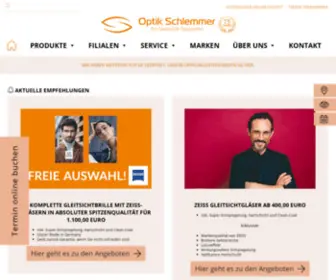 Optikschlemmer.de(Optik Schlemmer der Gleitsichtspezialist) Screenshot