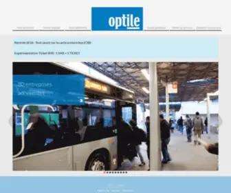 Optile.com(Organisation Professionnelle des Transports d’Ile) Screenshot