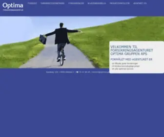 Optima-Gruppen.dk(Optima Forsikringsagentur) Screenshot