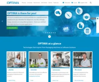 Optima-Packaging.com(Corporate Website) Screenshot