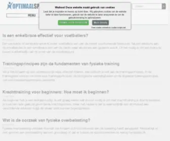 Optimaalsporten.nl(Optimaal presteren met Voetbalsucces.nl) Screenshot