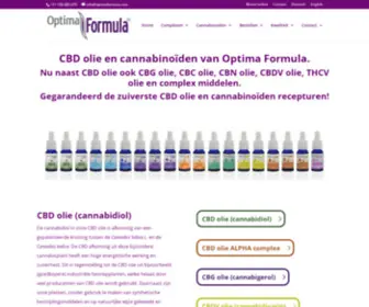 Optimacbd.com(CBD olie) Screenshot