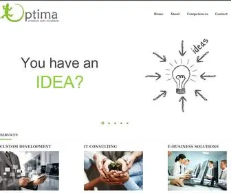 Optima.com.mk(Creative Web Solutions) Screenshot