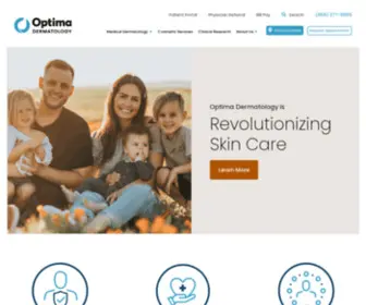 Optimadermatology.com(Dermatology and Cosmetic Skin Care Services) Screenshot