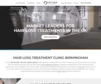 Optimahair.co.uk(Hair Loss Treatment Clinic In Birmingham) Screenshot