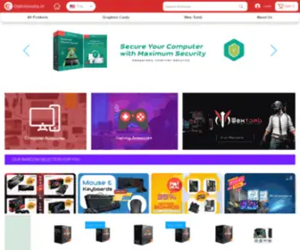 Optimaindia.in(An online shopping site for Custom Build PC) Screenshot