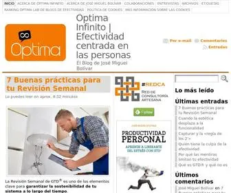 Optimainfinito.com(Optima Infinito) Screenshot