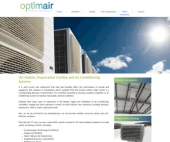 Optimair.co.uk(Air Conditioning Systems Derbyshire) Screenshot