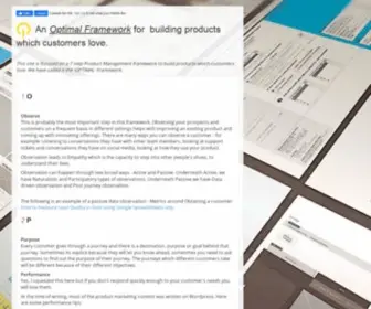 Optimal.io(A Framework for Product Management) Screenshot