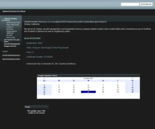 OptimalaviationsvCS.com(Optimal Aviation Services) Screenshot