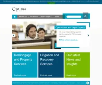 Optimalegal.co.uk(Optima Legal) Screenshot