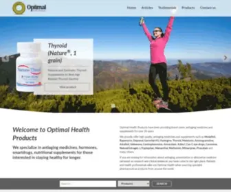 Optimalhealth-Products.com(Optimal Health Products) Screenshot