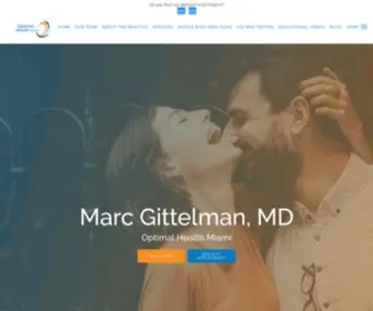 Optimalhealthmiami.com(Participating Telehealth provider) Screenshot