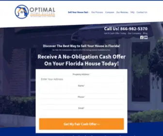 Optimalhomebuyers.net(Sell My House Fast In Florida) Screenshot