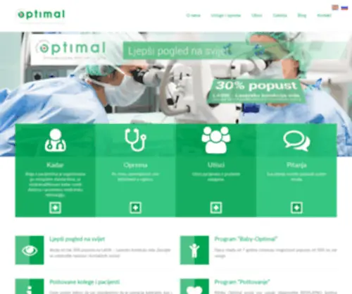 Optimalmed.me(Početna) Screenshot