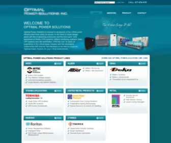 Optimalpwr.com(Optimal Power Solutions) Screenshot