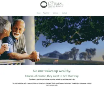 Optimalservicegroup.com(The Optimal Service Group of Wells Fargo Advisors) Screenshot