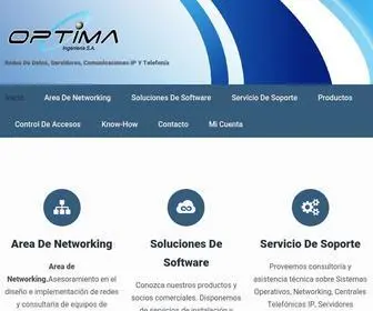 Optimanet.com.ar(Firewalls y Centrales telef) Screenshot