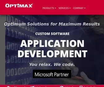 Optimax.com(Optimax Corporation) Screenshot