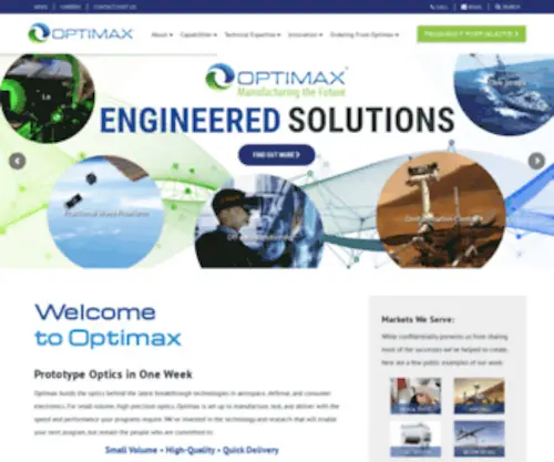 Optimaxsi.com(Custom Optics) Screenshot