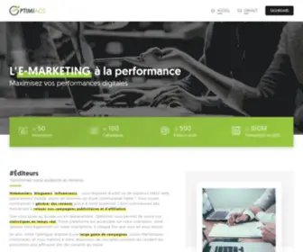 Optimiads.com(L'E-Marketing à la performance) Screenshot