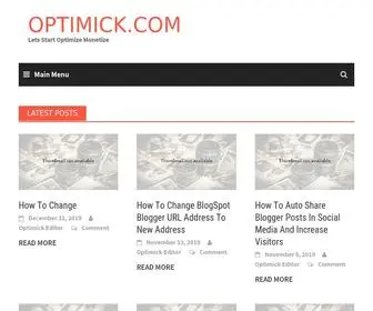 Optimick.com(Get Blogger) Screenshot